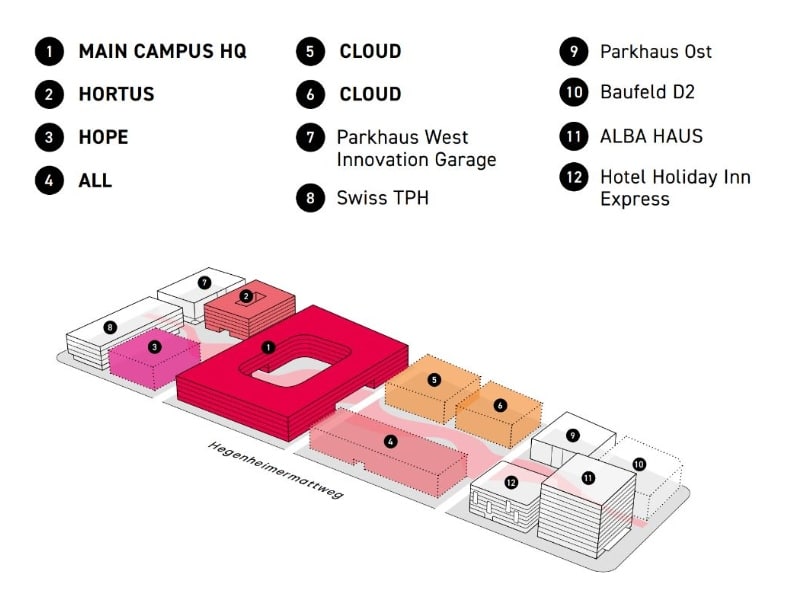 Four new buildings for Switzerland Innovation Park Basel Area