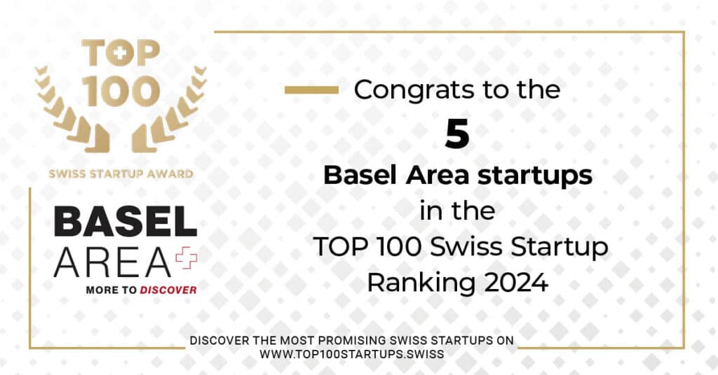 Five startups from the Basel Area feature in the TOP 100 Swiss Startup Award